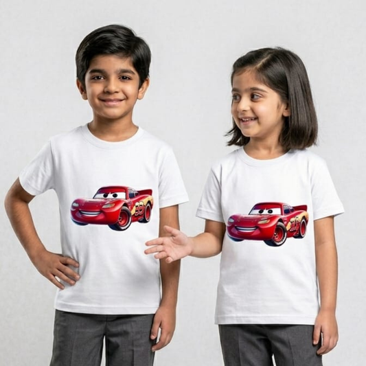 White McQueen Print T-Shirt