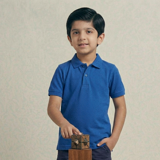 Royal Blue Plain Polo